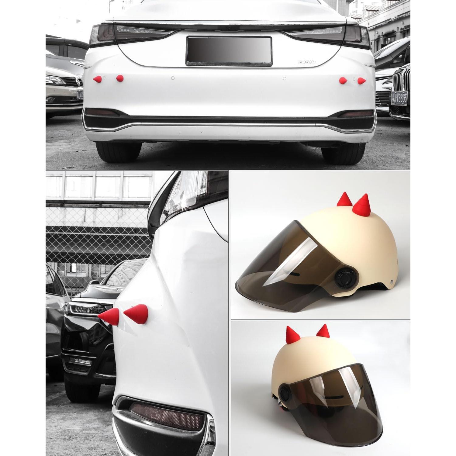 Guardias de Parachoques de Silicona Muekzru Rojo 3D DIY