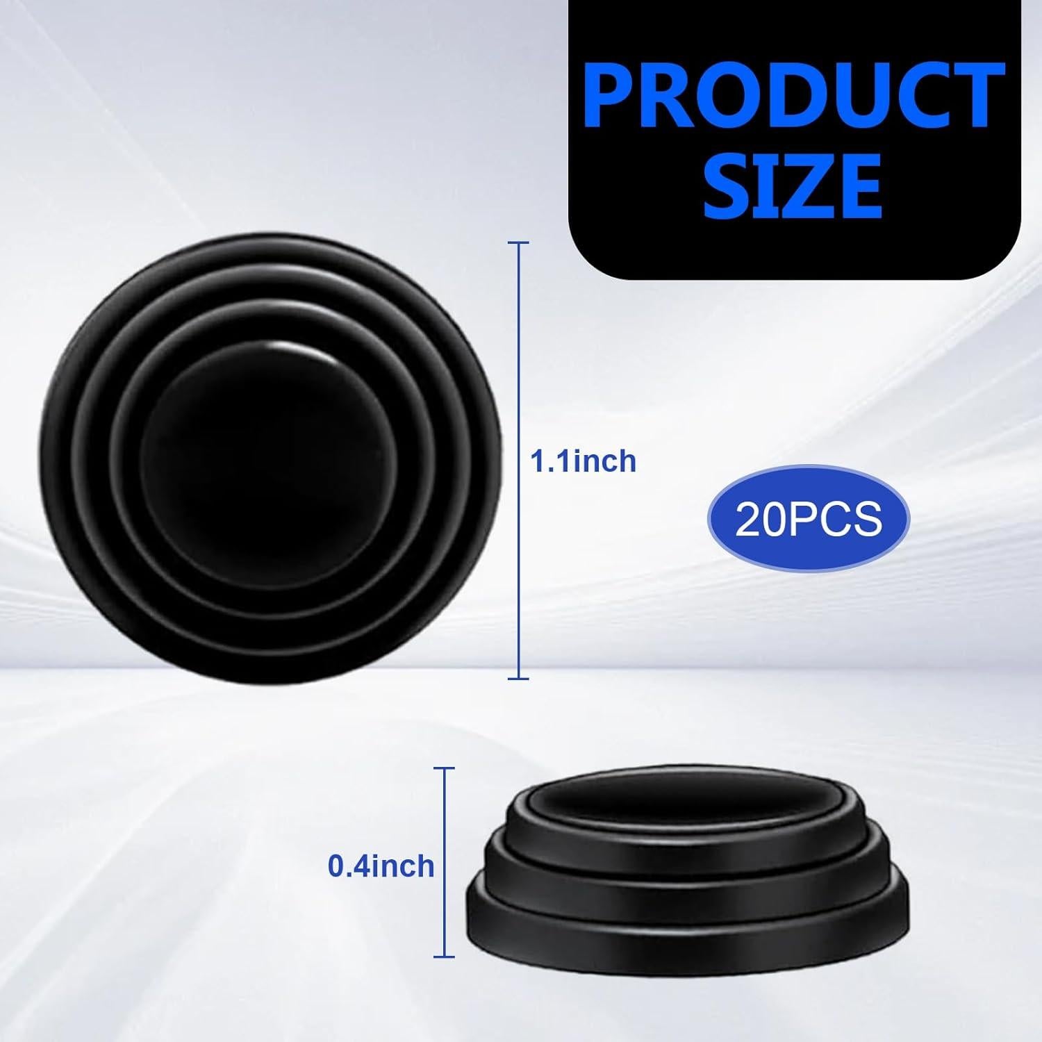 Pack 20 Almohadillas de Silicona AWGUKA para Puertas de Auto