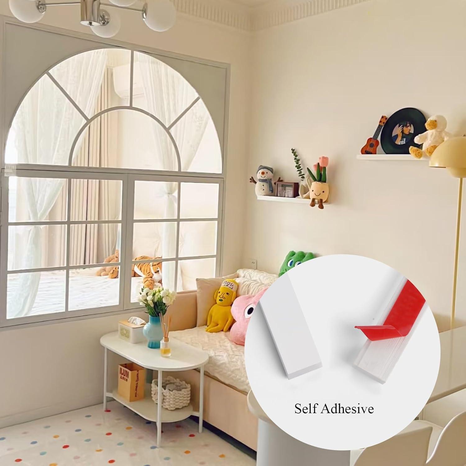 Moldura Flexible Autoadhesiva Yefanxi 0.79L Blanco PVC