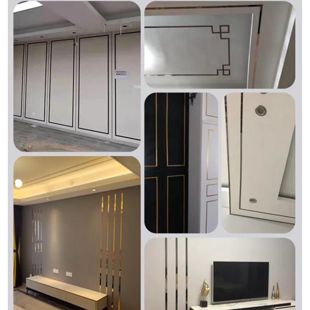 Borde de Espejo Autoadhesivo Flexible SHUANGQI 1.27cm x 5m Negro