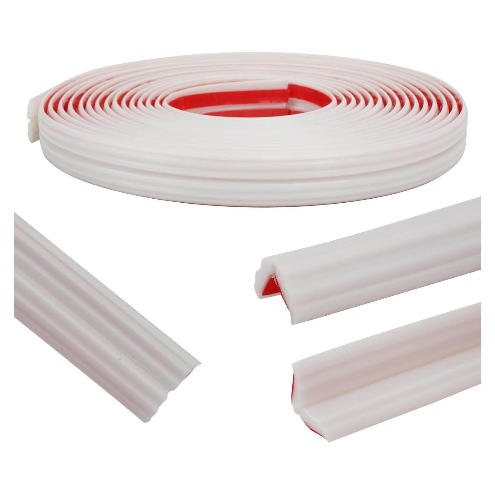 Moldura Flexible Autoadhesiva ZOWZOW 20 Pies Blanca TPE