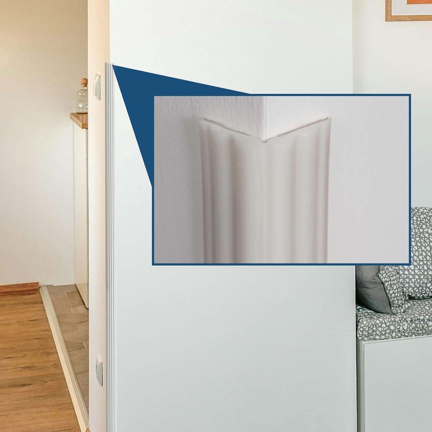 Moldura Flexible Autoadhesiva ZOWZOW 20 Pies Blanca TPE