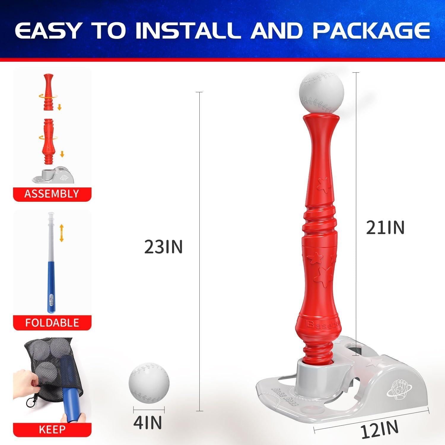 Conjunto de Tee Ball EagleStone para Niños 3-8 Años