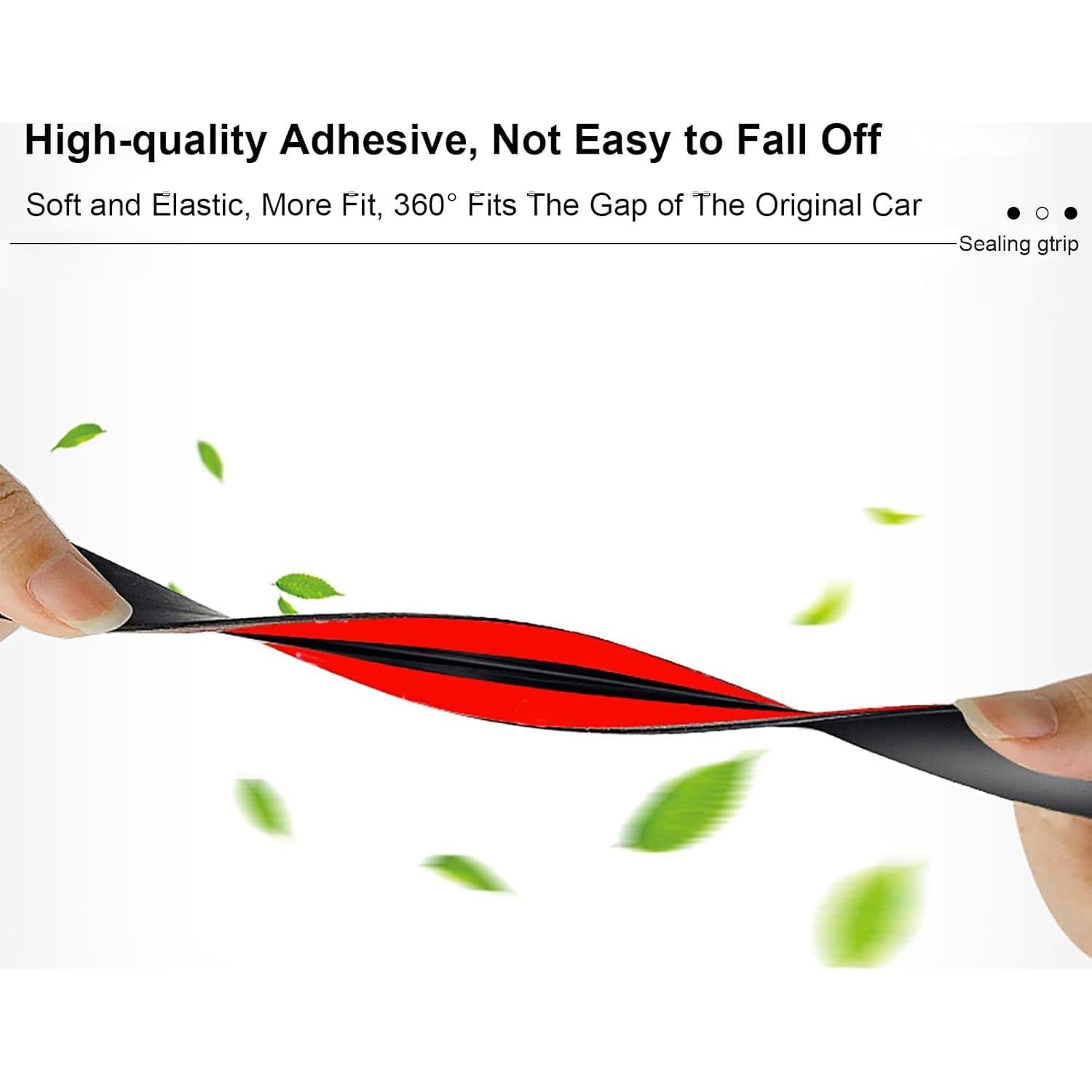 Tira de Sellado para Automóvil BOAOSI 14mm x 4.88m Goma