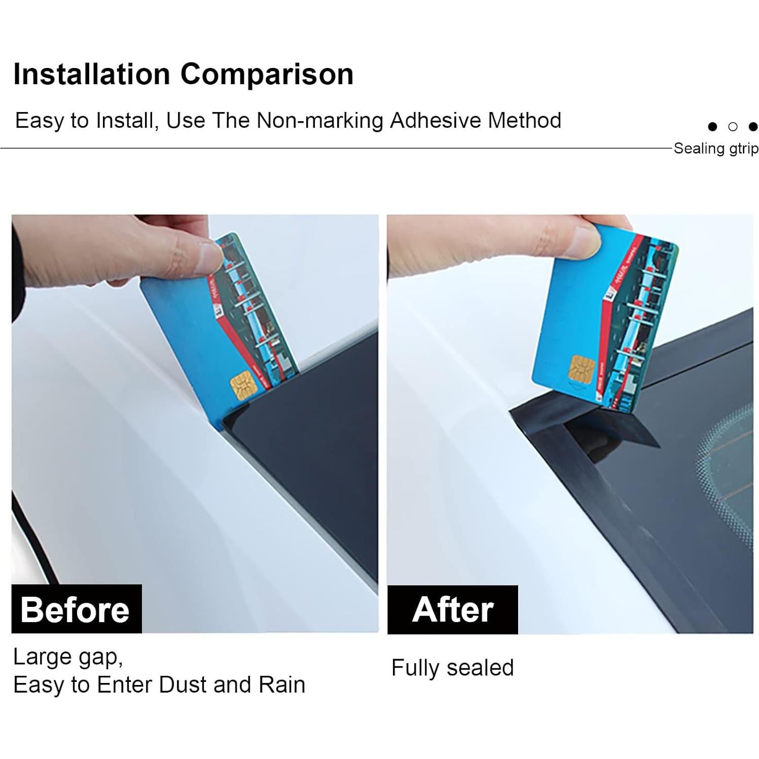 Tira de Sellado para Automóvil BOAOSI 14mm x 4.88m Goma