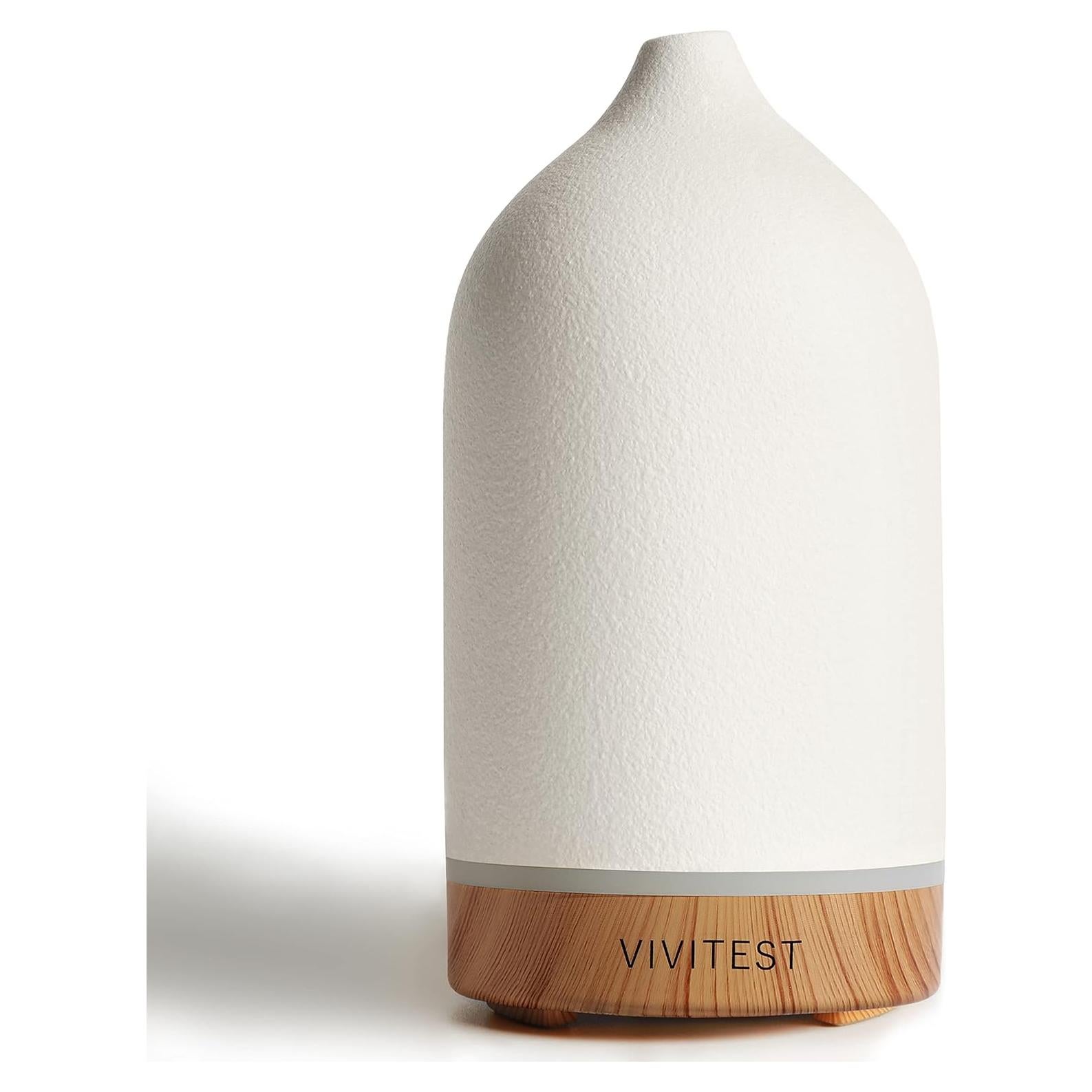 Difusor de Aceite Esencial VIVITEST Cerámica 200ML Silencioso