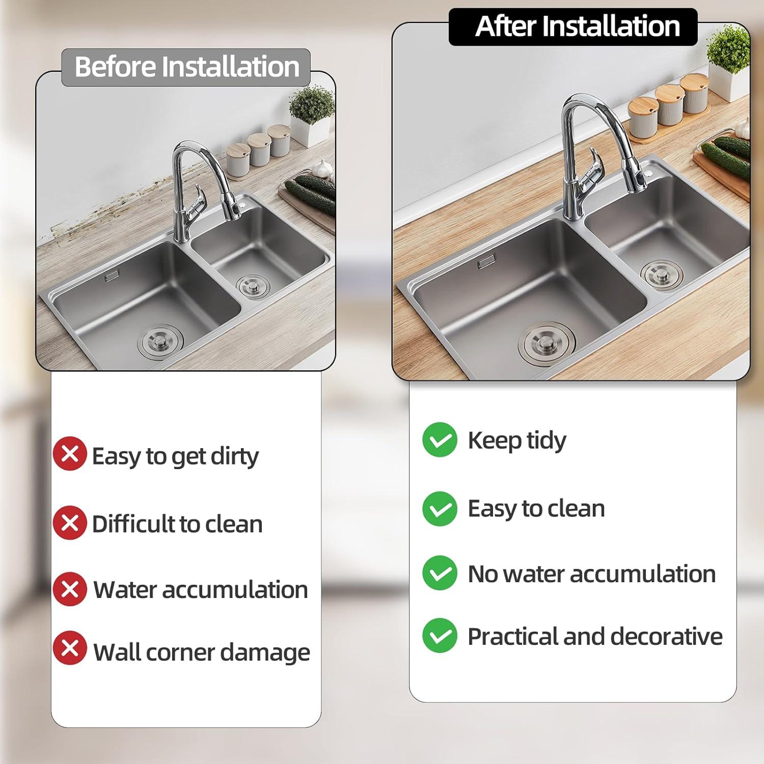 Moldura de esquina flexible KNEELISA 5m blanca de goma