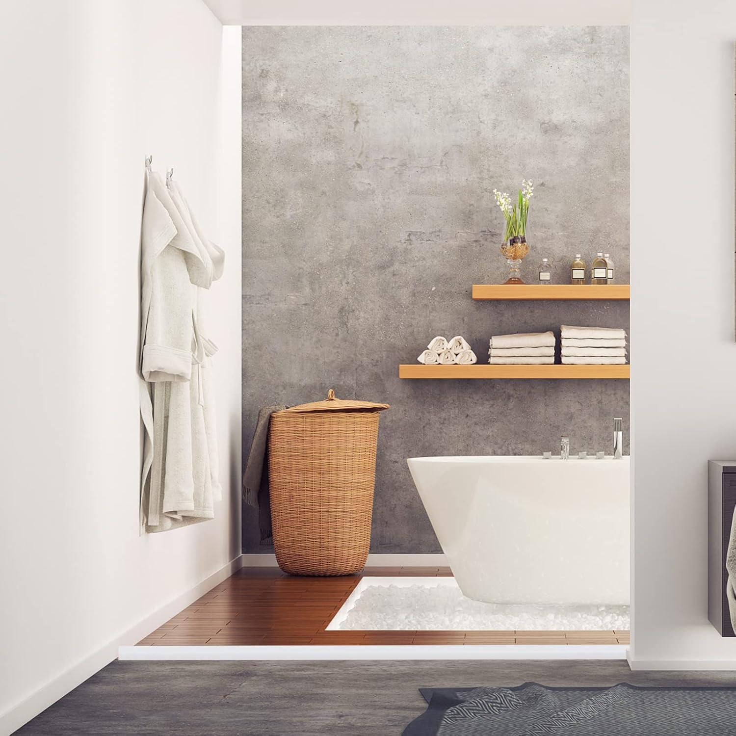 Moldura Cuarterona Flexible Risunpet 198 cm Autoadhesiva Blanca