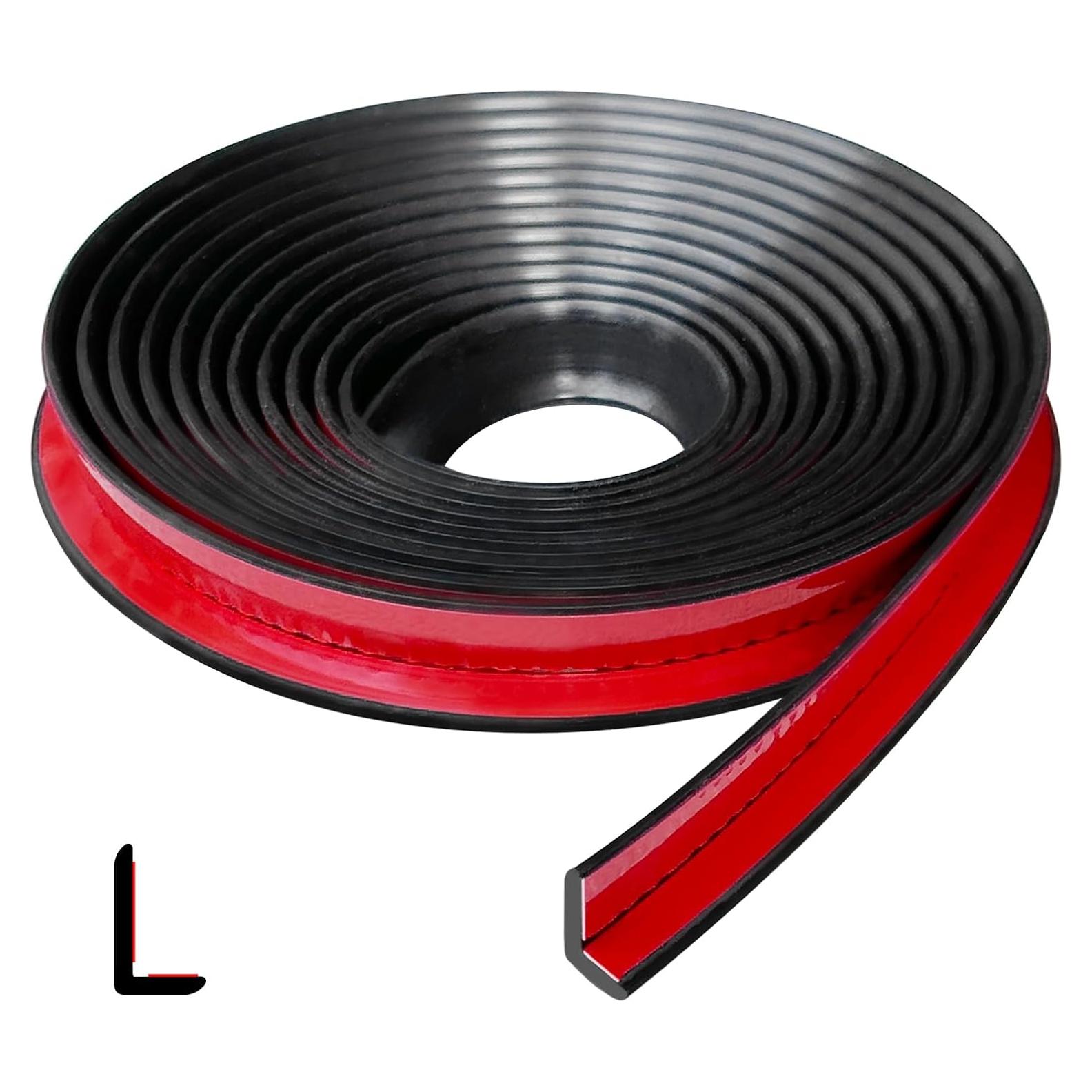 Bisel de Goma Flexible Protalwell 3.05m Color Negro