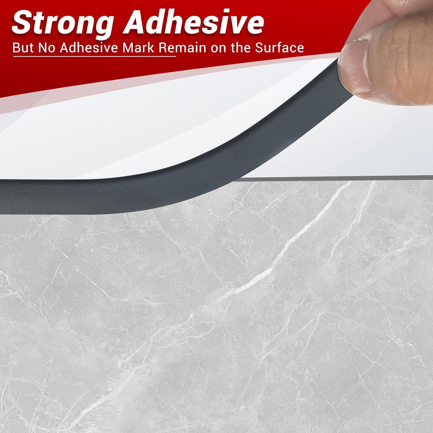 Bisel de Goma Flexible Protalwell 3.05m Color Negro