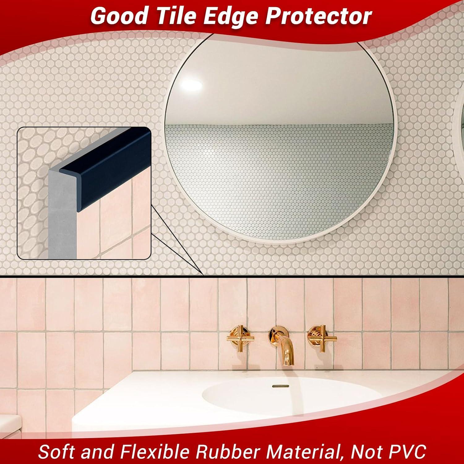 Bisel de Goma Flexible Protalwell 3.05m Color Negro