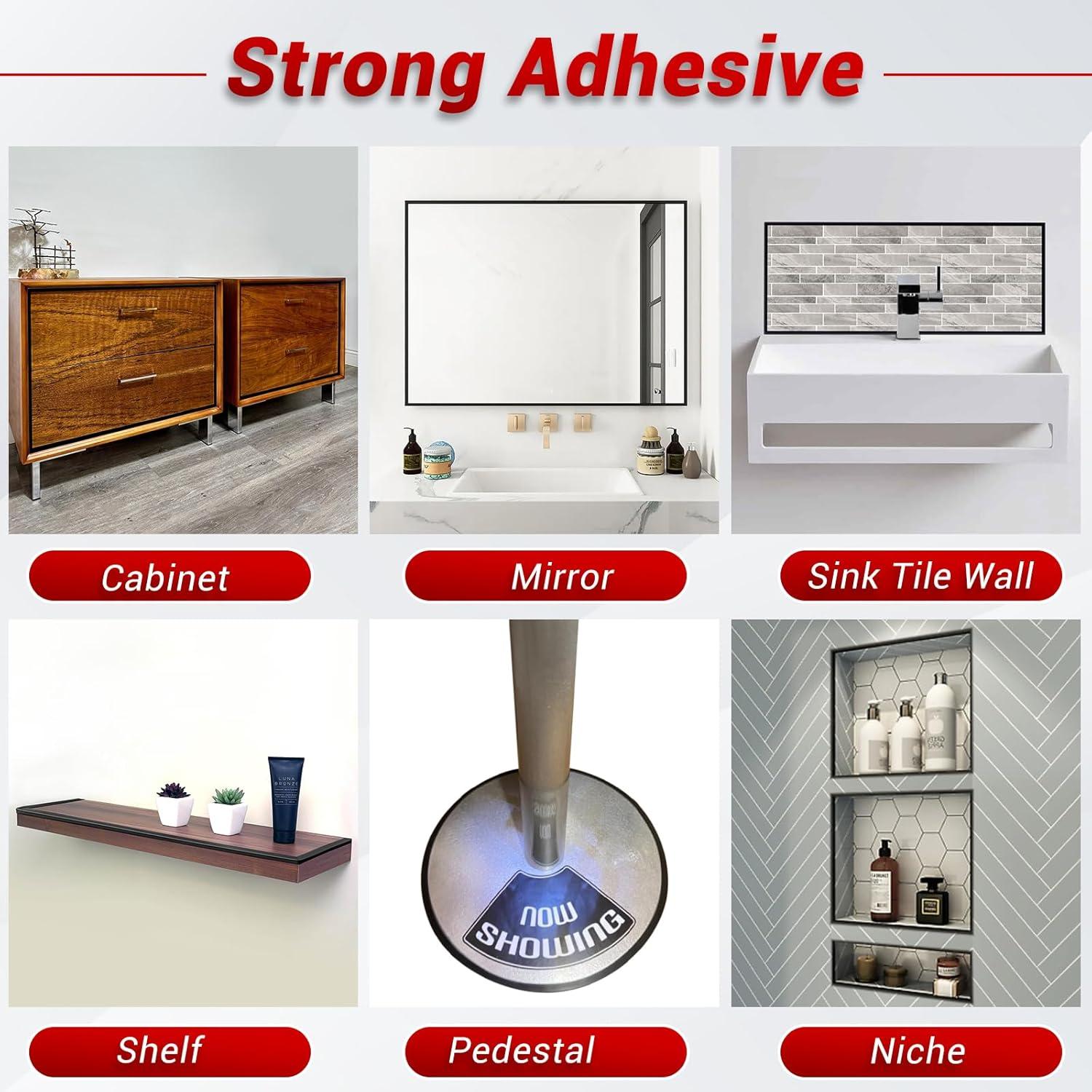 Bisel de Goma Flexible Protalwell 3.05m Color Negro