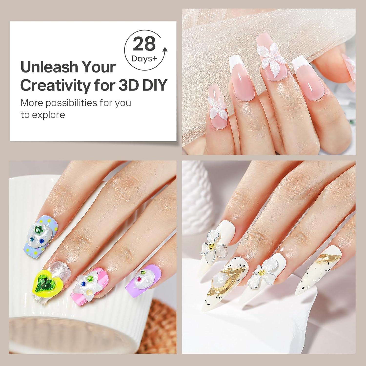 Gel de Escultura de Uñas 3D MIZHSE Perla 30g No Pegajoso