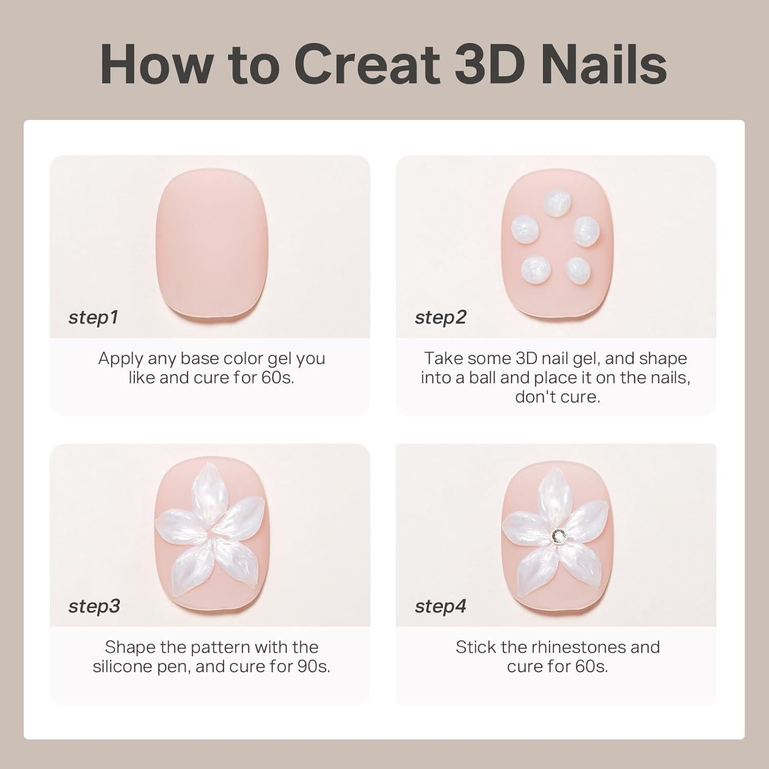 Gel de Escultura de Uñas 3D MIZHSE Perla 30g No Pegajoso