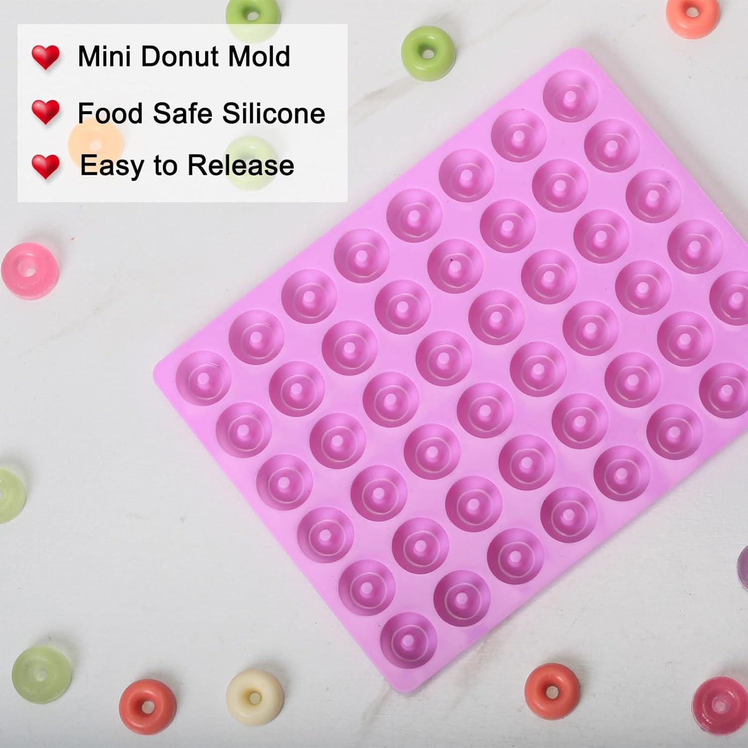 Molde de Silicona para Mini Donuts Amyandone 48 Cavidades