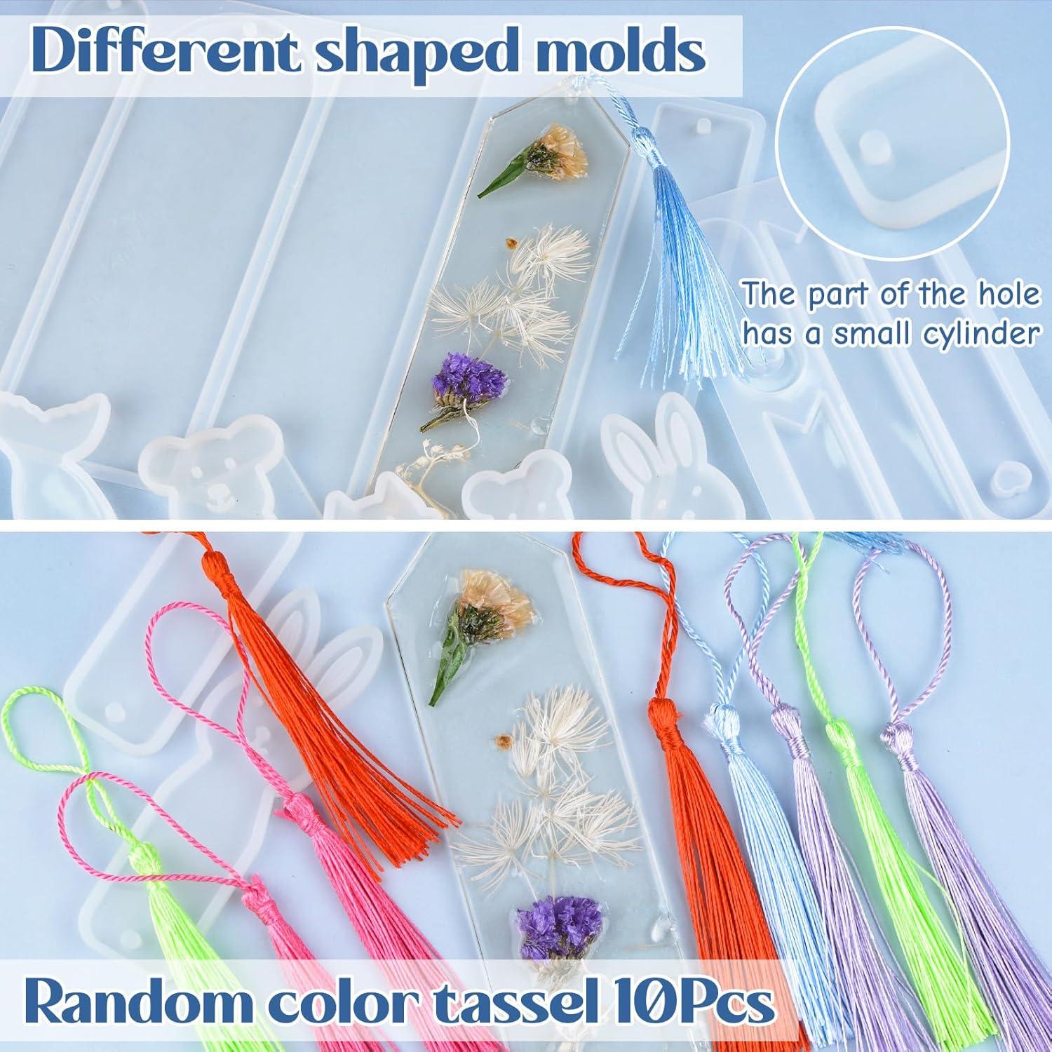 Moldes de Silicona URROMA para Resina - 7 Piezas DIY Marcadores