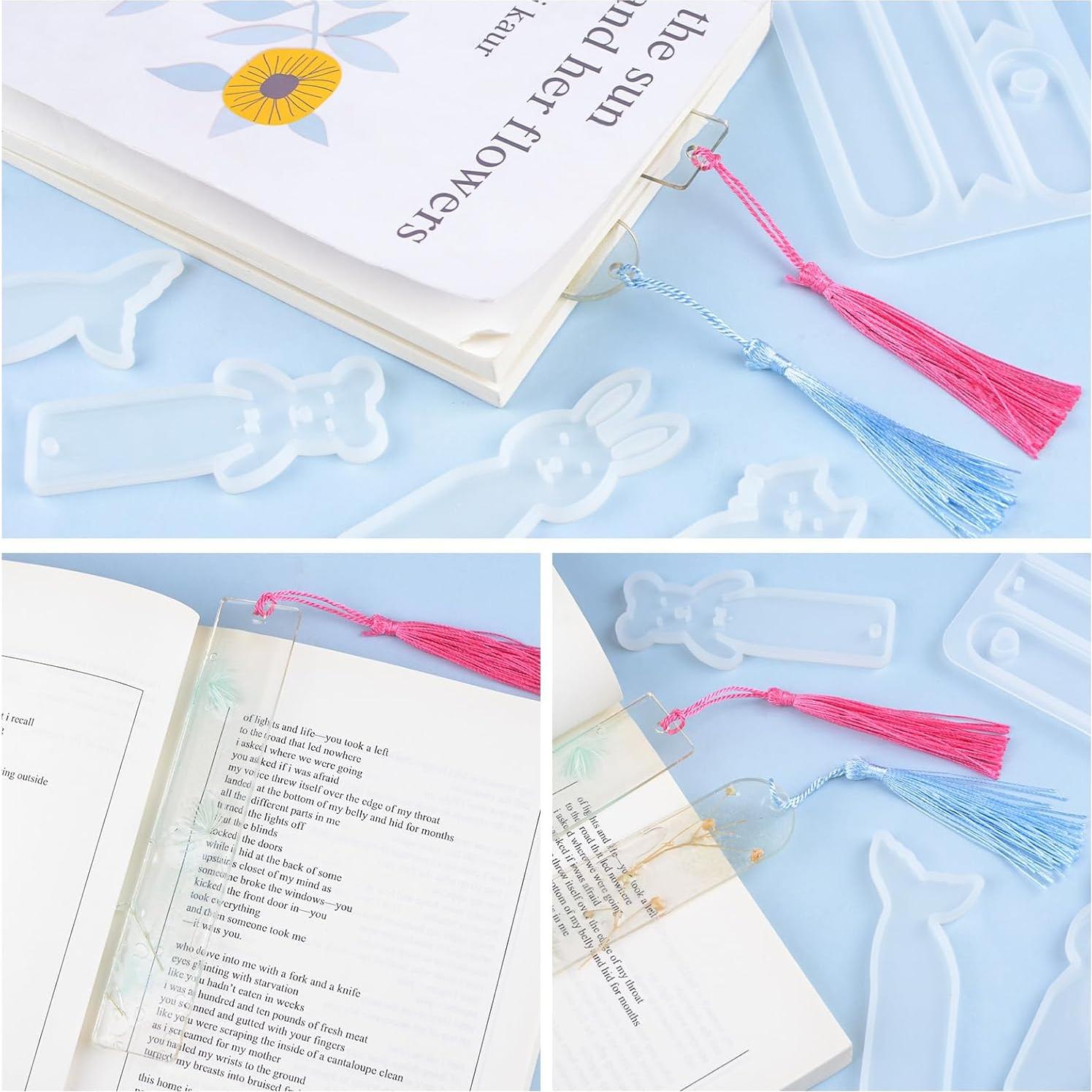 Moldes de Silicona URROMA para Resina - 7 Piezas DIY Marcadores