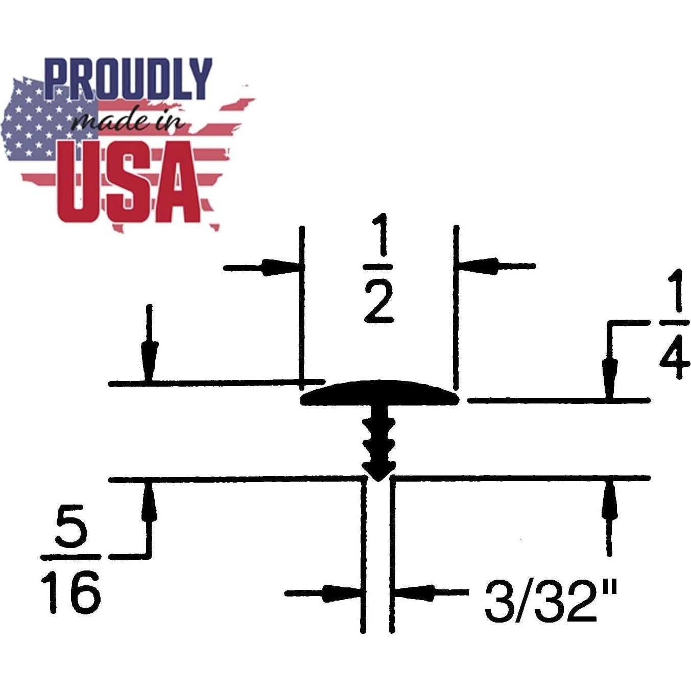 Moldura T Plástica Flexible Outwater 25 Pies Negra para Paneles