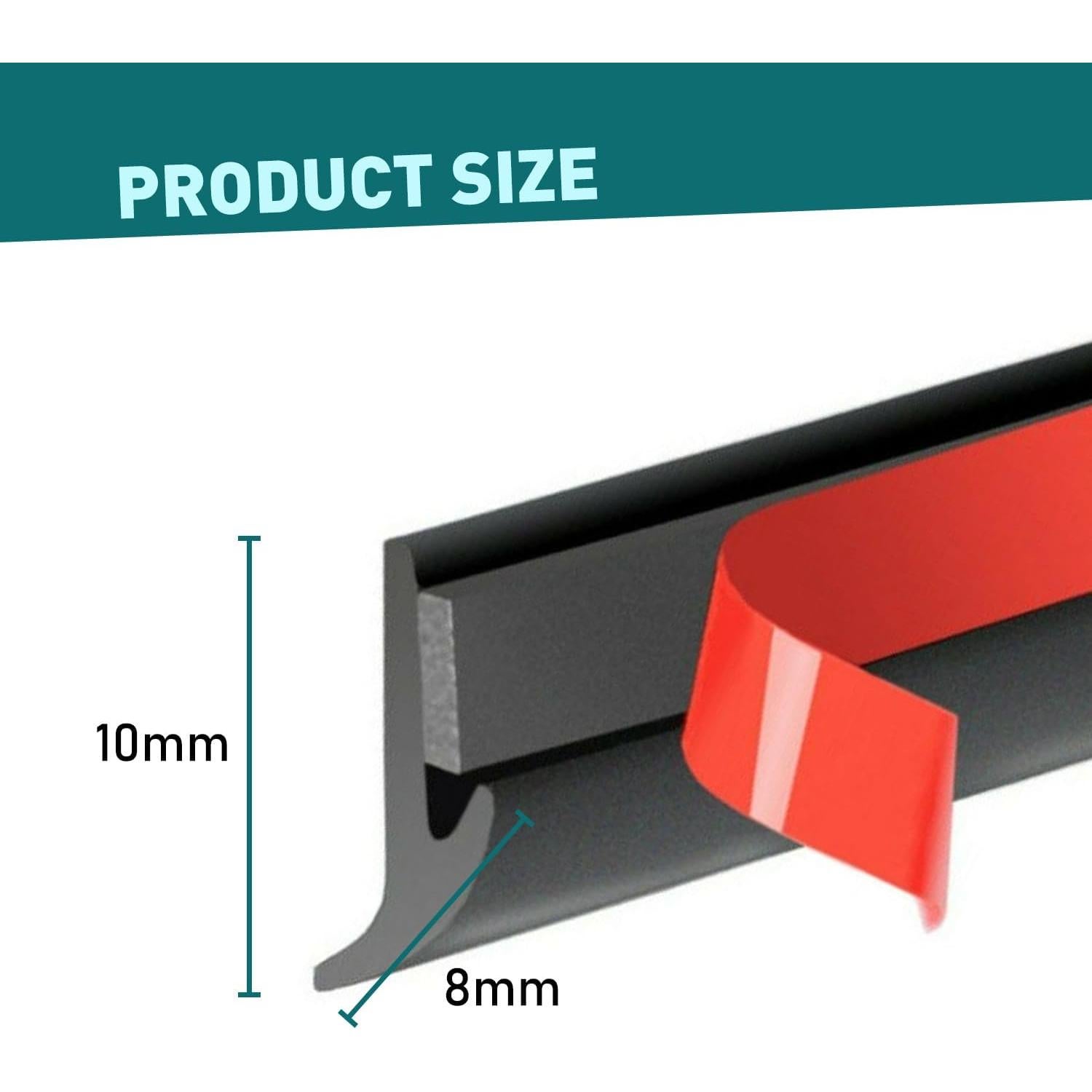 Tira Sello de Techo Protector MODIGT 4.88m Goma Universal