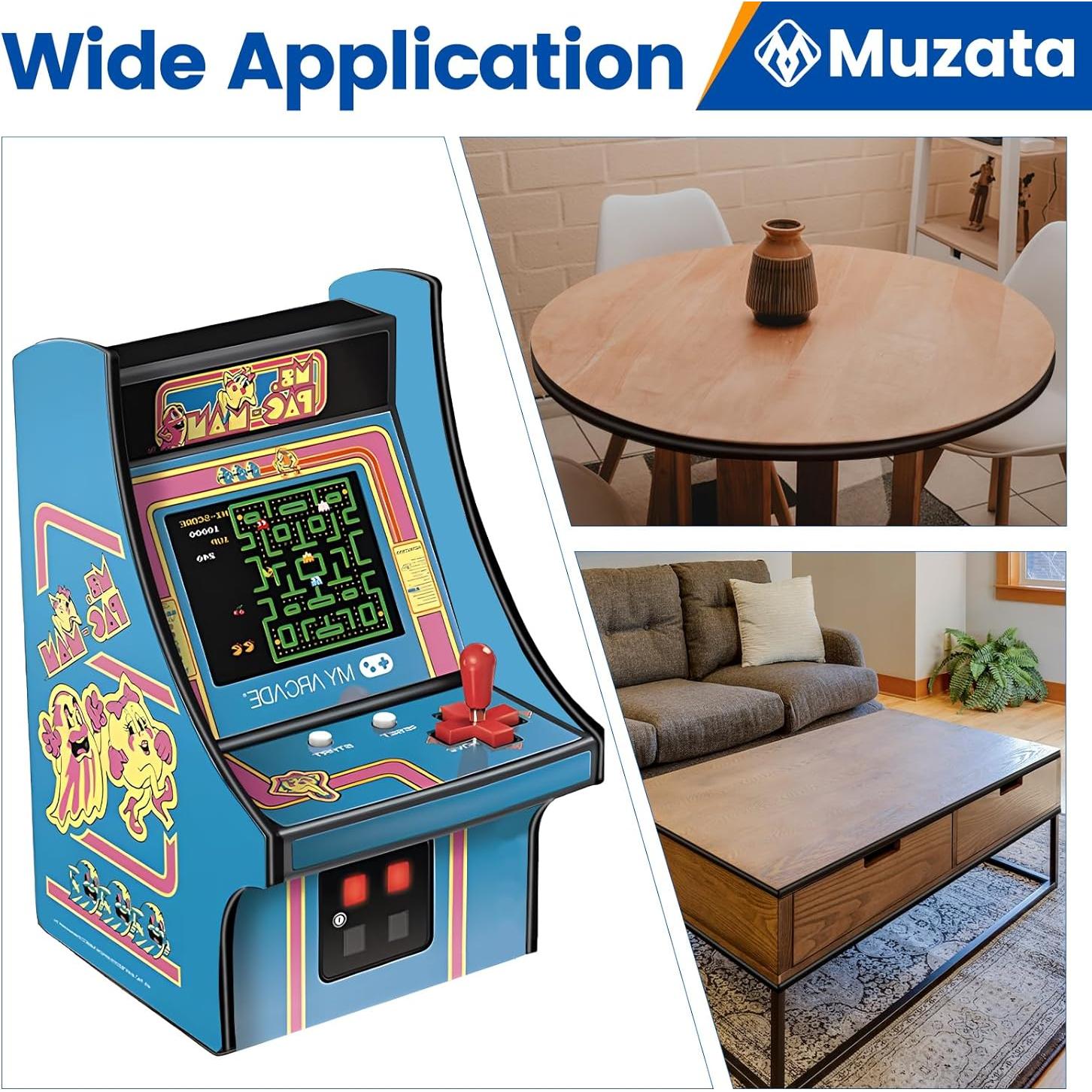 T-Moldura Plástica Muzata 3/4" x 7.62m para Mesas y Arcade