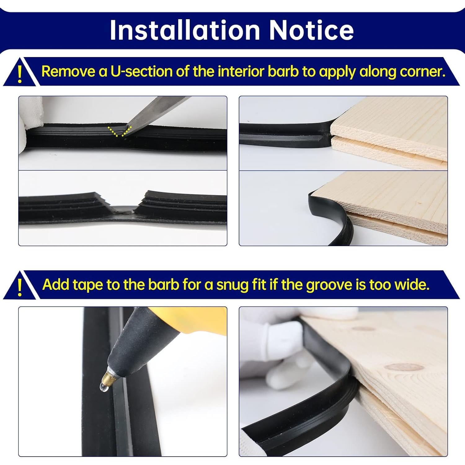 T-Moldura Plástica Muzata 3/4" x 7.62m para Mesas y Arcade