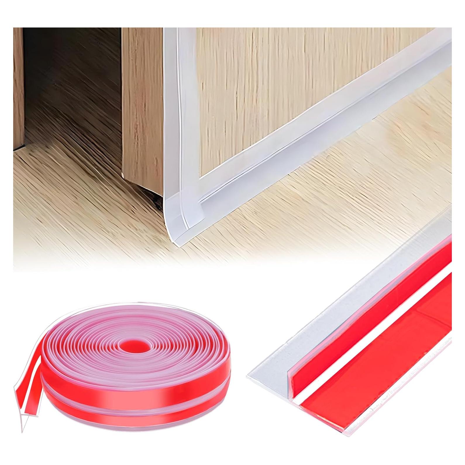 Sello de Silicona Transparente FUYITE 29.5 Pies T-Forma Aislante