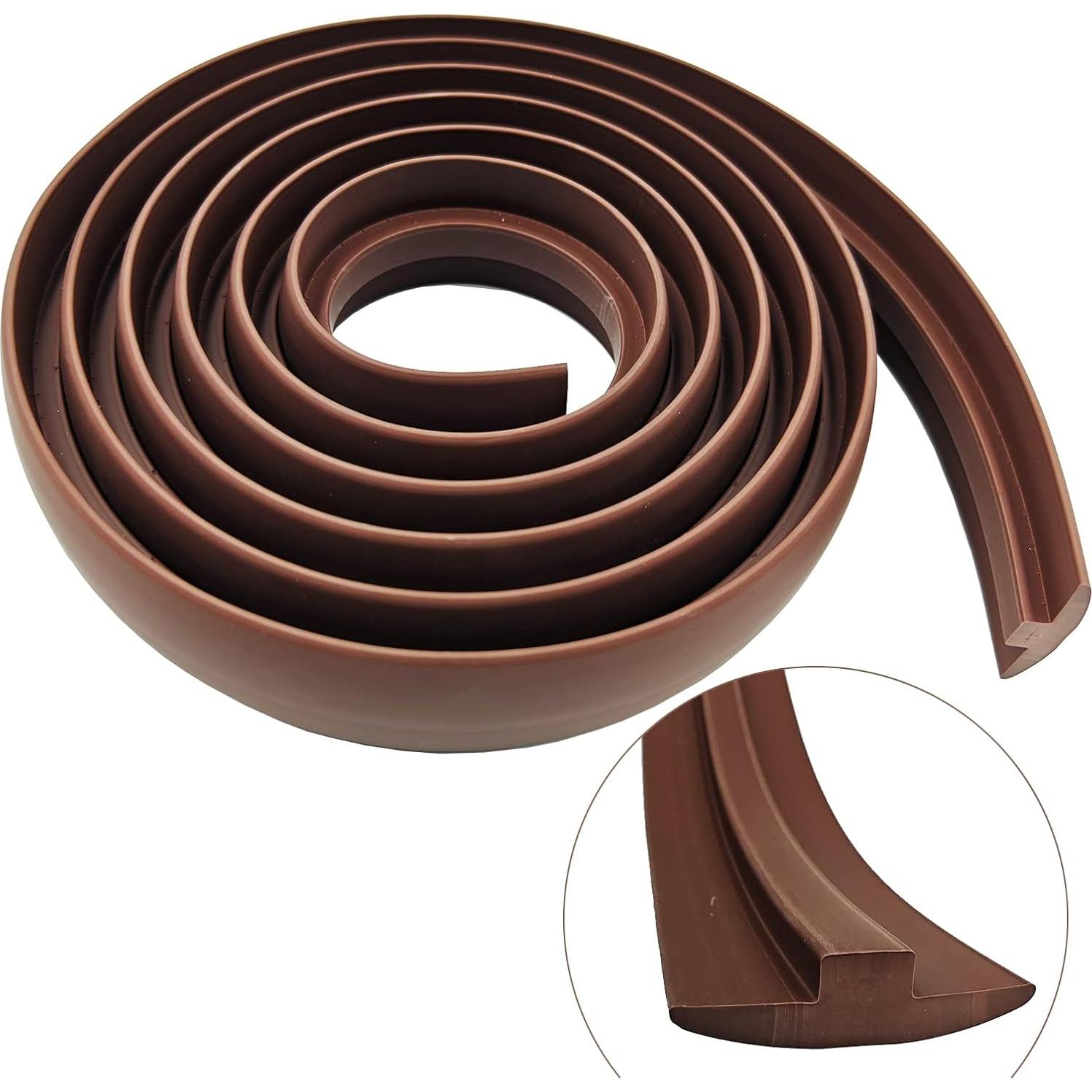 Tiras de transición T-Molding DAILISEN 300cm Marrón PVC