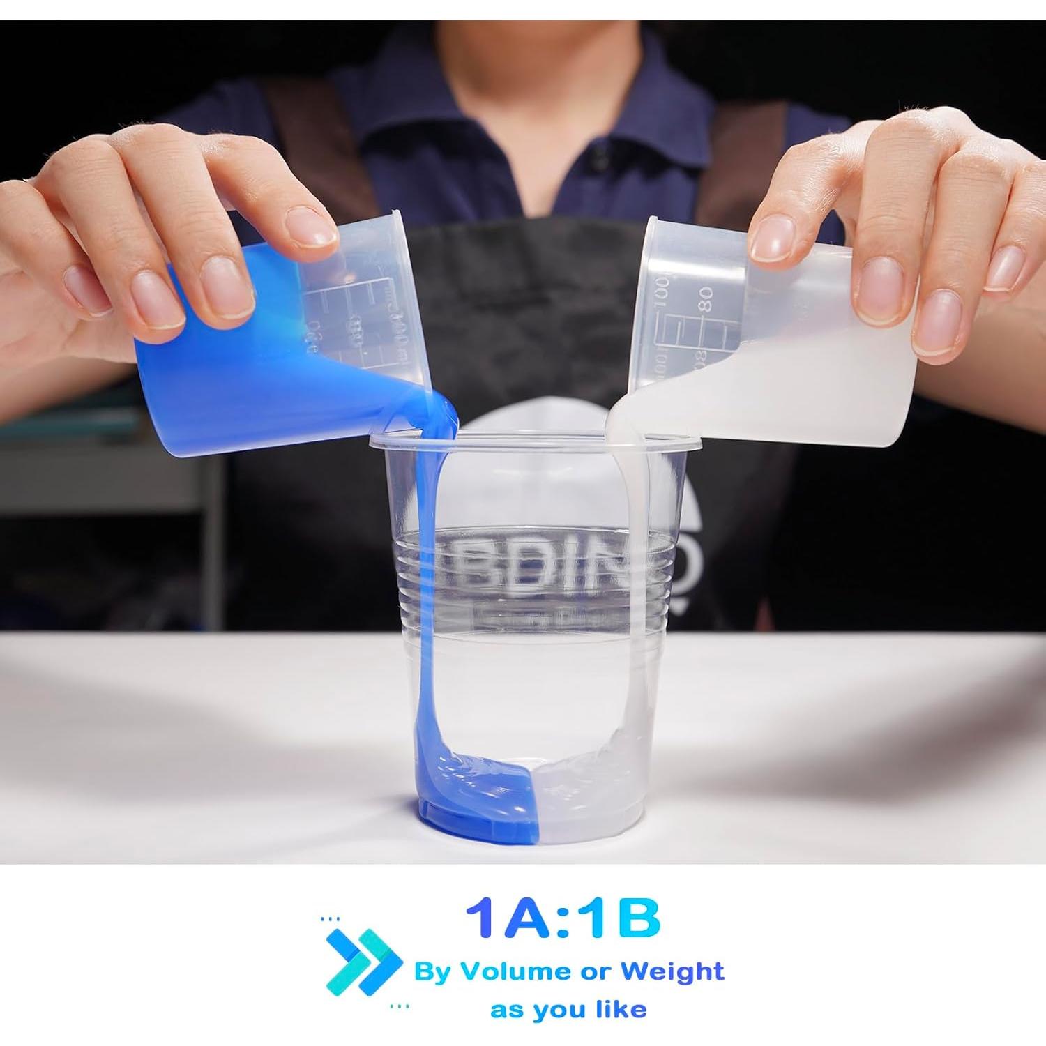 Kit de Moldes de Silicona BBDINO 30A 2 Galones Azul Zafiro