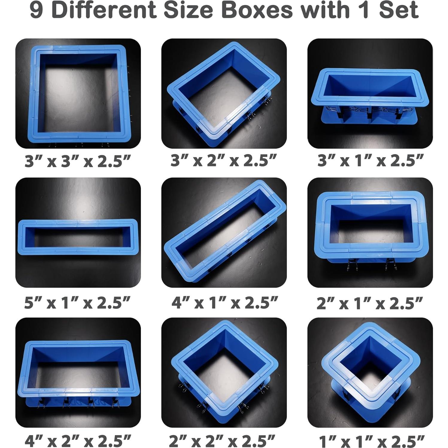 Kit de Moldes de Silicona BBDINO 30A 2 Galones Azul Zafiro