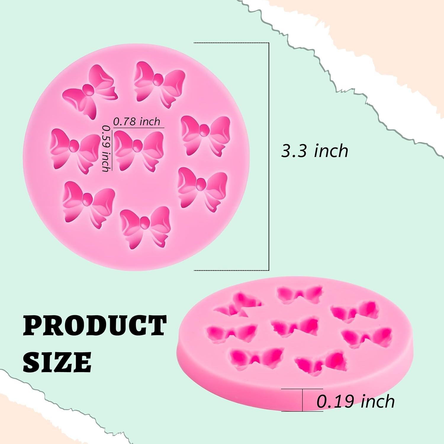 Molde de Silicona para Fondant YunKo Arco 8 cm Rosa