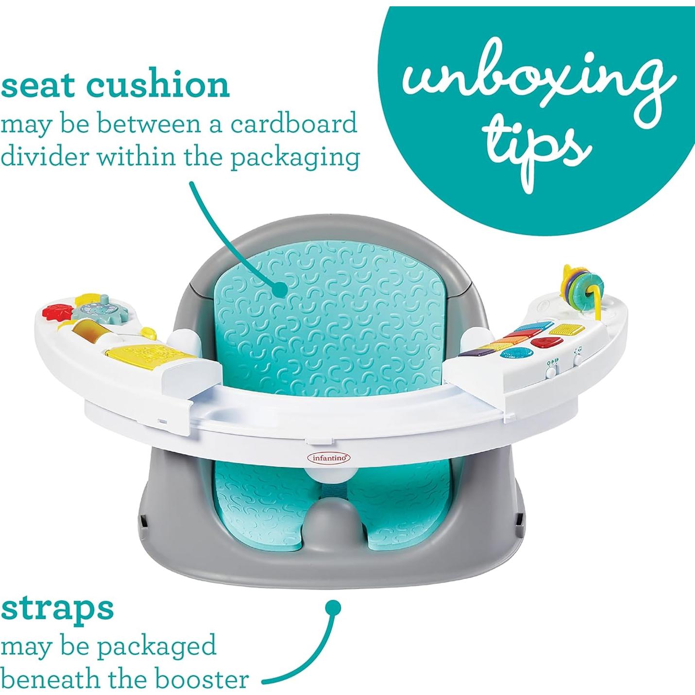 Asiento 3 en 1 Infantino Música y Luces - Bebés Lavanda