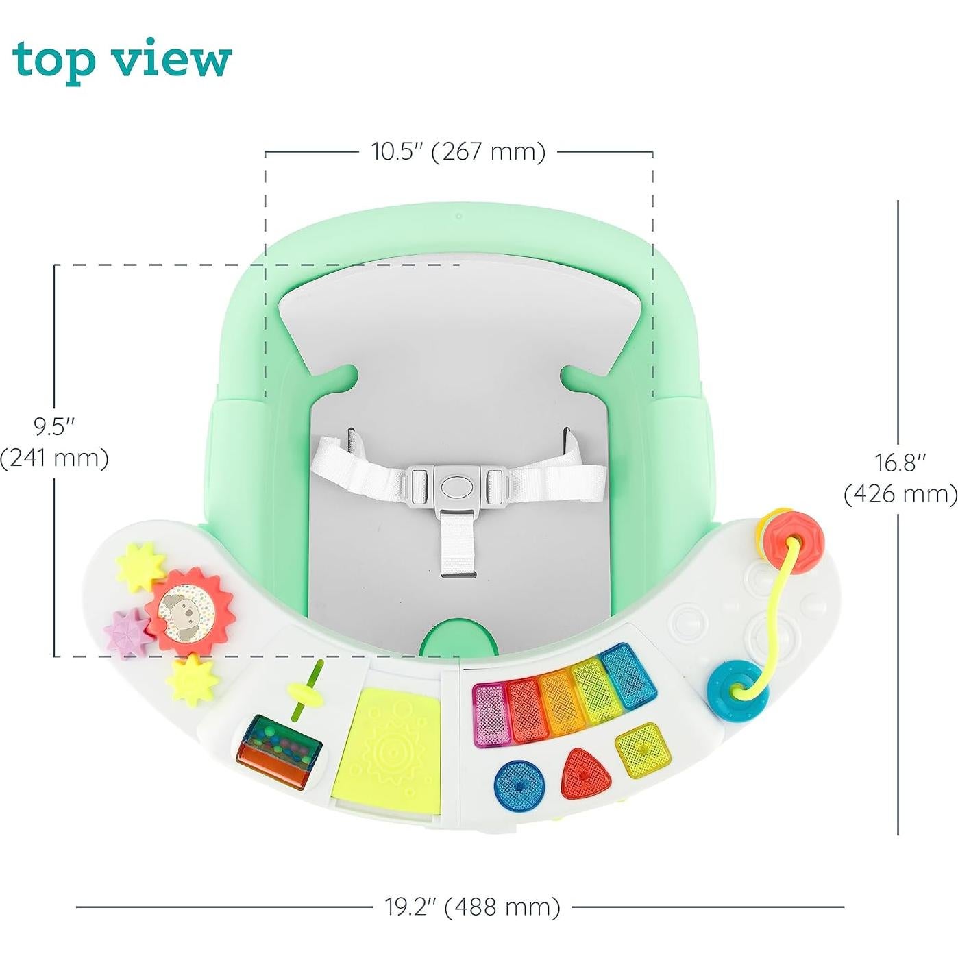 Infantino Asiento 3 en 1 Menta - Actividades y Booster
