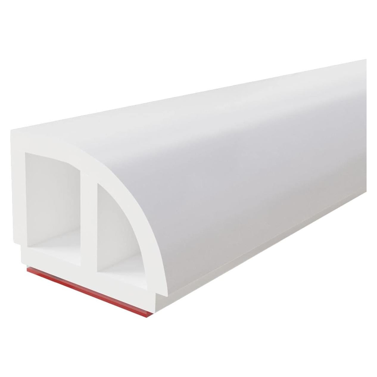 Moldura de Suelo Flexible Raycity 250 cm Caucho Blanco