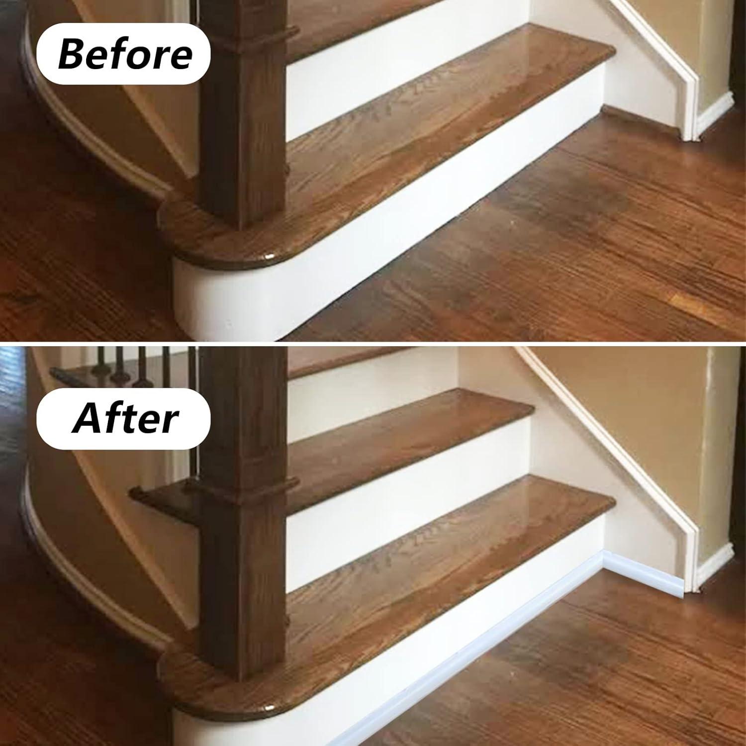 Moldura de Suelo Flexible Raycity 250 cm Caucho Blanco