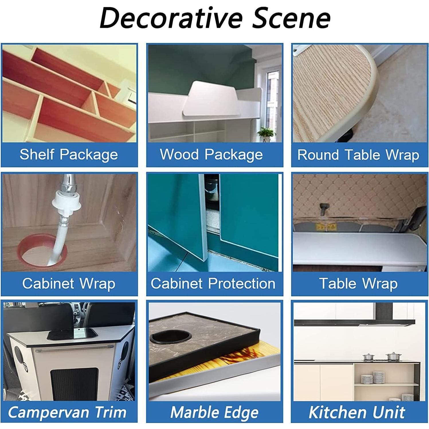 Banda de Biselado Flexible DUNBE 5m x 32mm Caqui Autoadhesiva