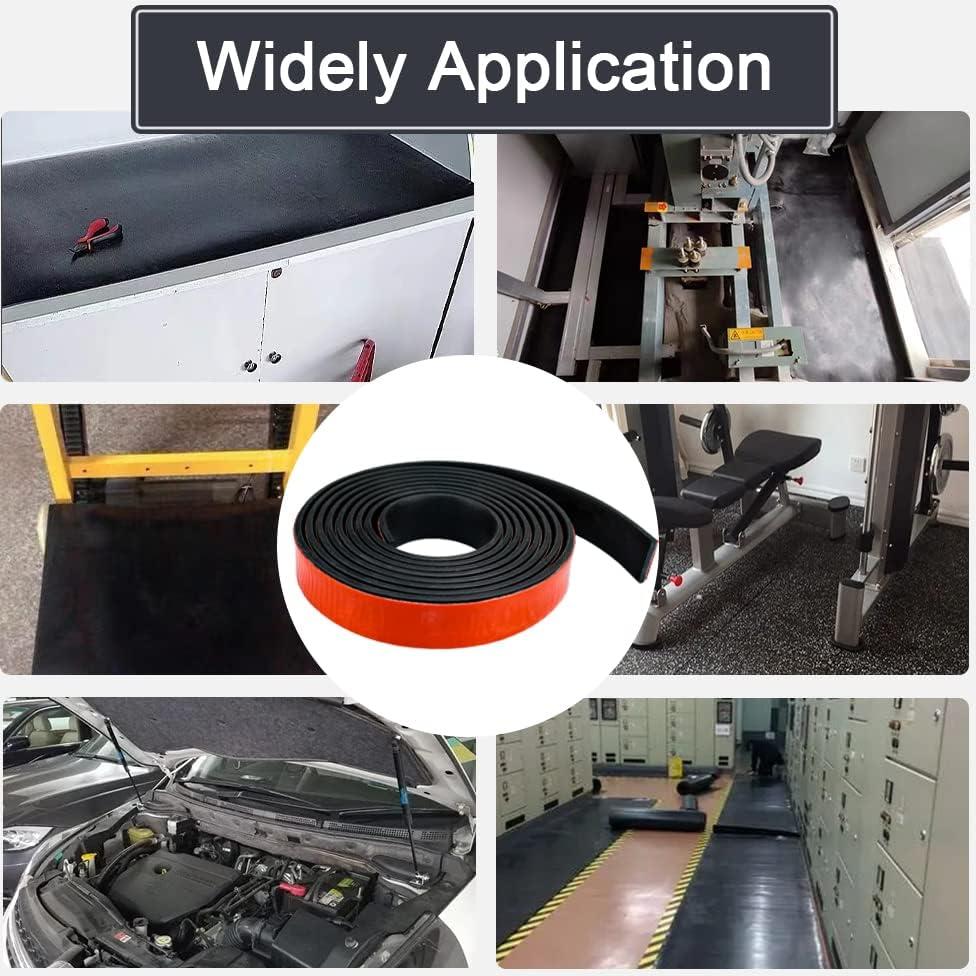 Tira de goma adhesiva MACGQ 3.05 m x 2.54 cm negra