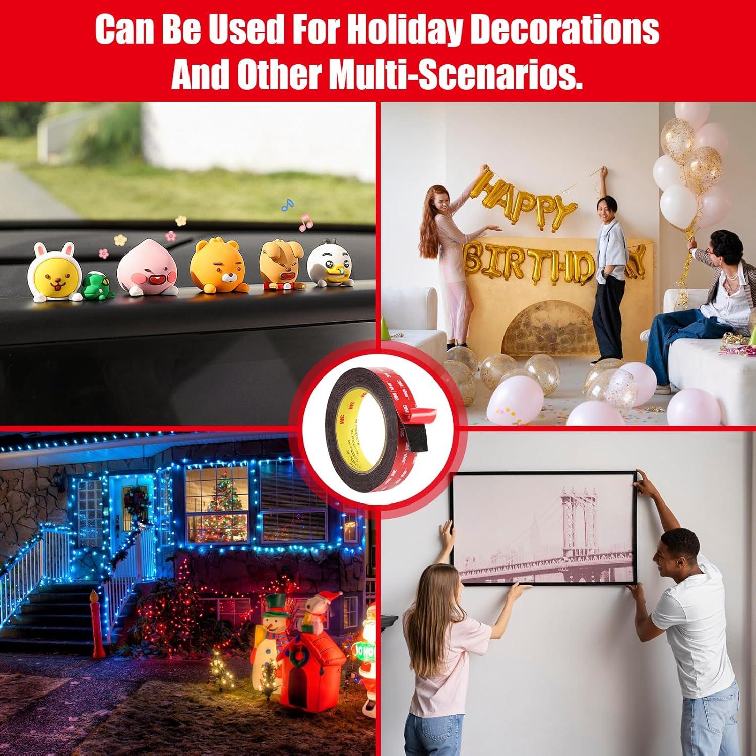 Cinta Doble Cara 3M VHB 5m x 1.5cm Resistente Impermeable