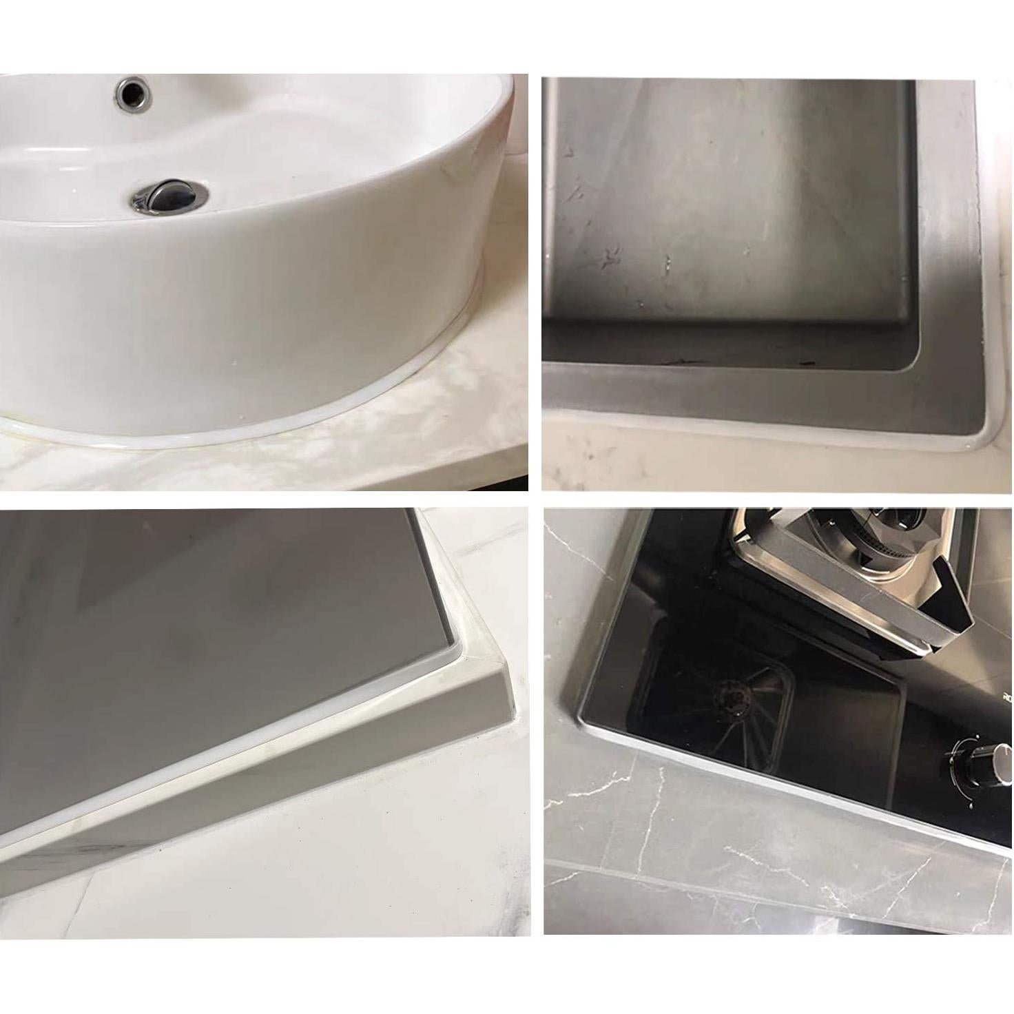 Cinta de Sellado Autoadhesiva WOLAIYE 7.5mm Blanca para Baño