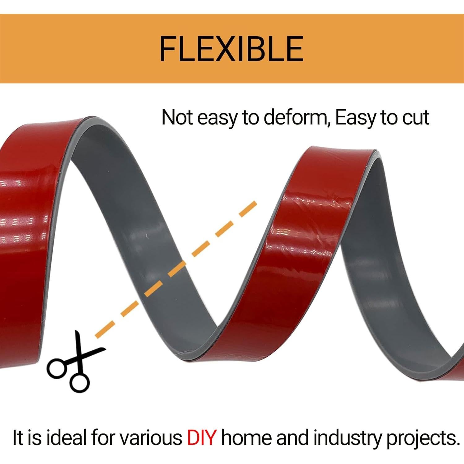 Tira de Goma Adhesiva PACIXU 3.05m Gris 2.54cm Ancho