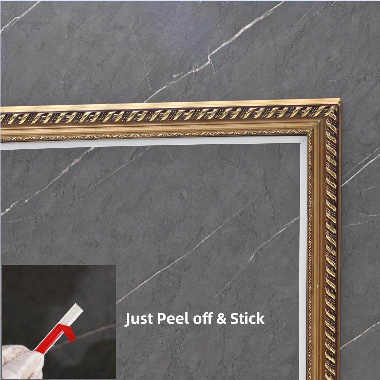 Moldura Autoadhesiva Trimold Blanca 5m x 6.6cm PVC Flexible