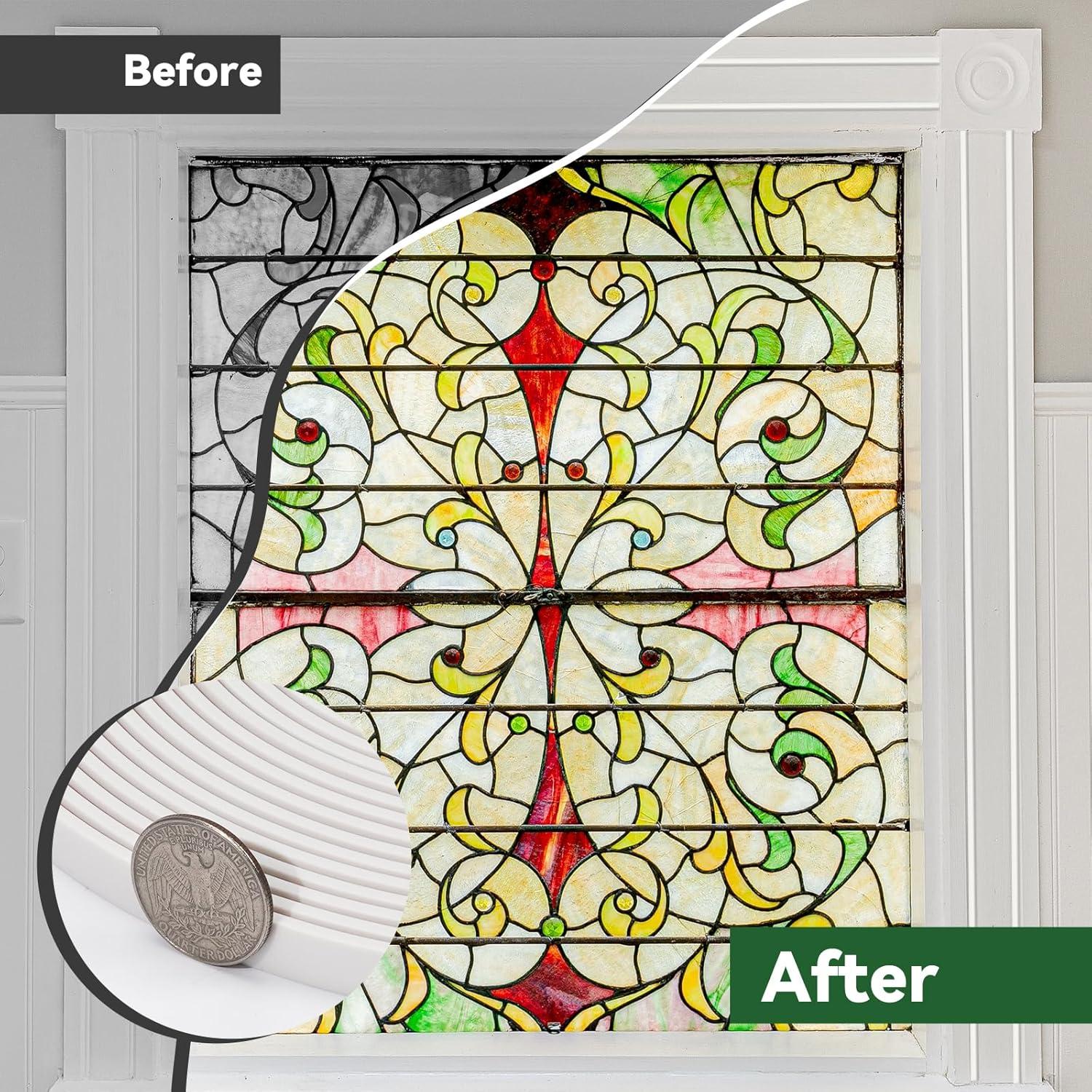 Moldura Autoadhesiva JSIWOTH 2.99 m Blanca Pintable Flexible