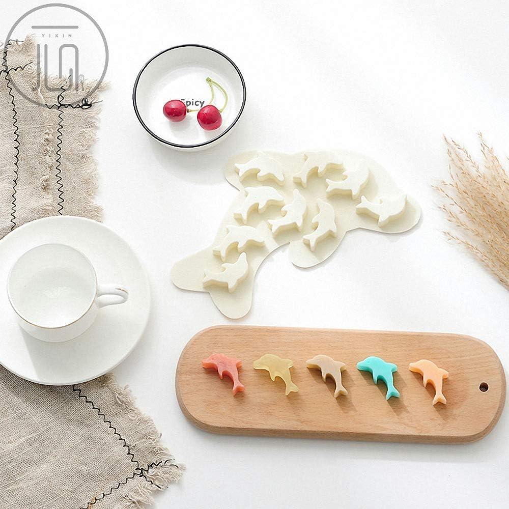 Molde de Silicona para Caramelo y Hielo HiParty Delfín 2 Pcs