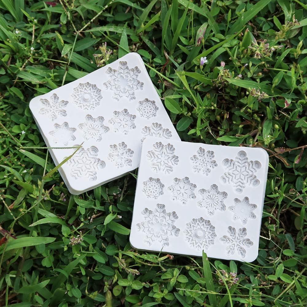 Moldes de Silicona CNYMANY 20 Cavidades Copo de Nieve Navidad