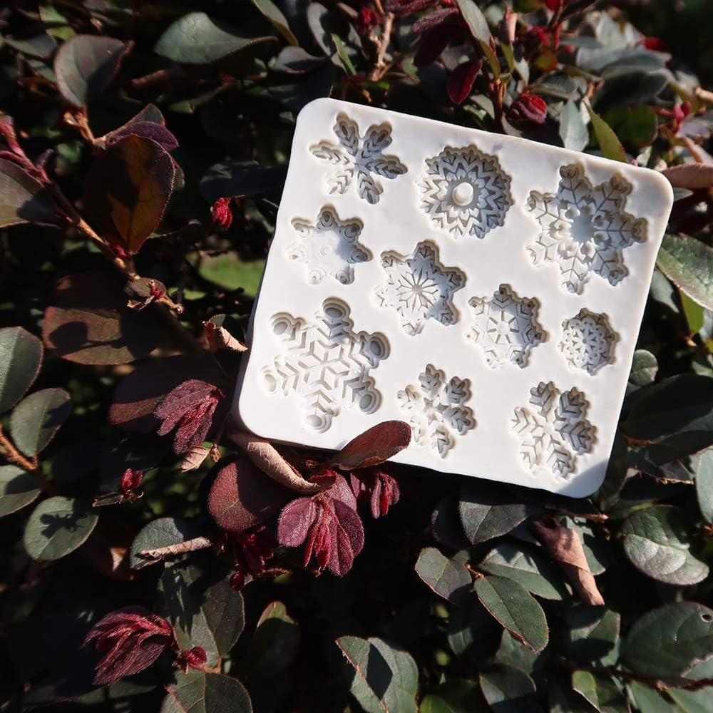 Moldes de Silicona CNYMANY 20 Cavidades Copo de Nieve Navidad