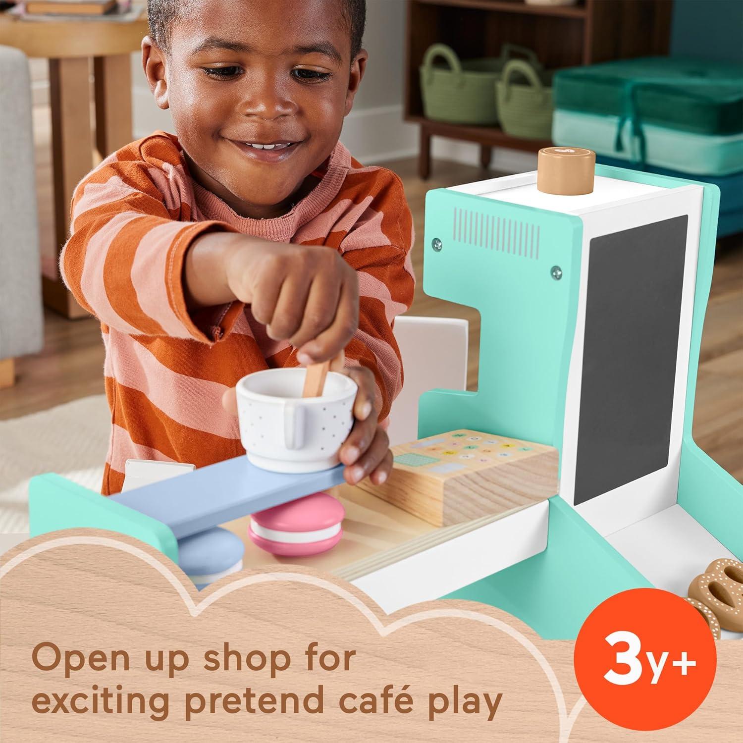 Juego de Tienda de Café de Madera Fisher-Price 20 Piezas