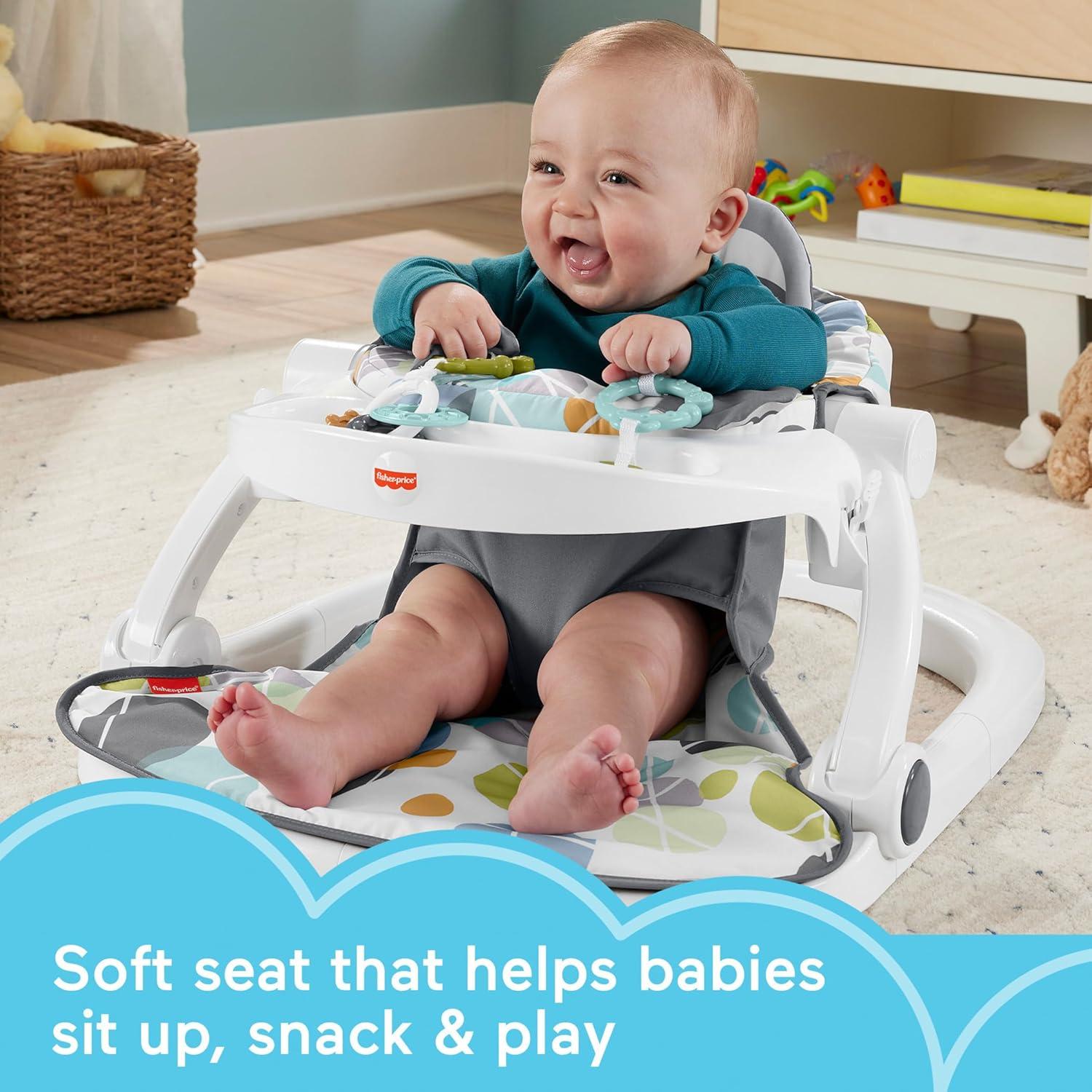 Silla Portátil para Bebés Fisher-Price con Bandeja y Juguetes