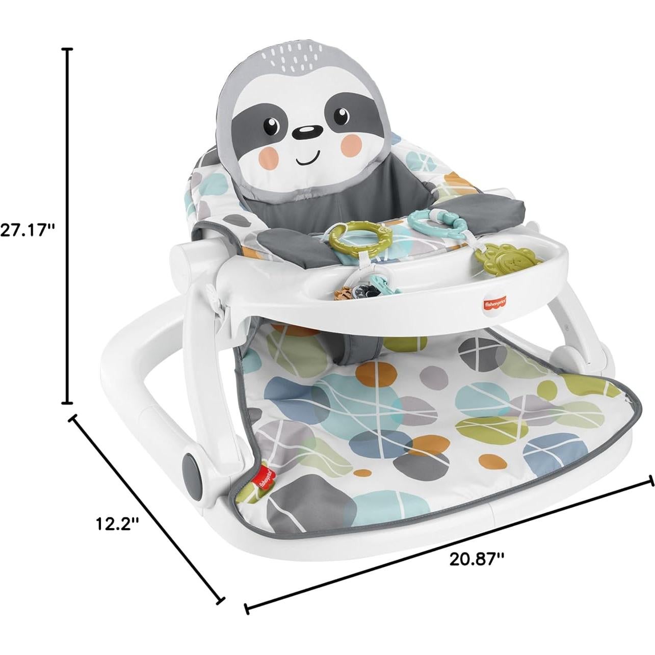Silla de Piso Portátil para Bebés Fisher-Price Perezoso