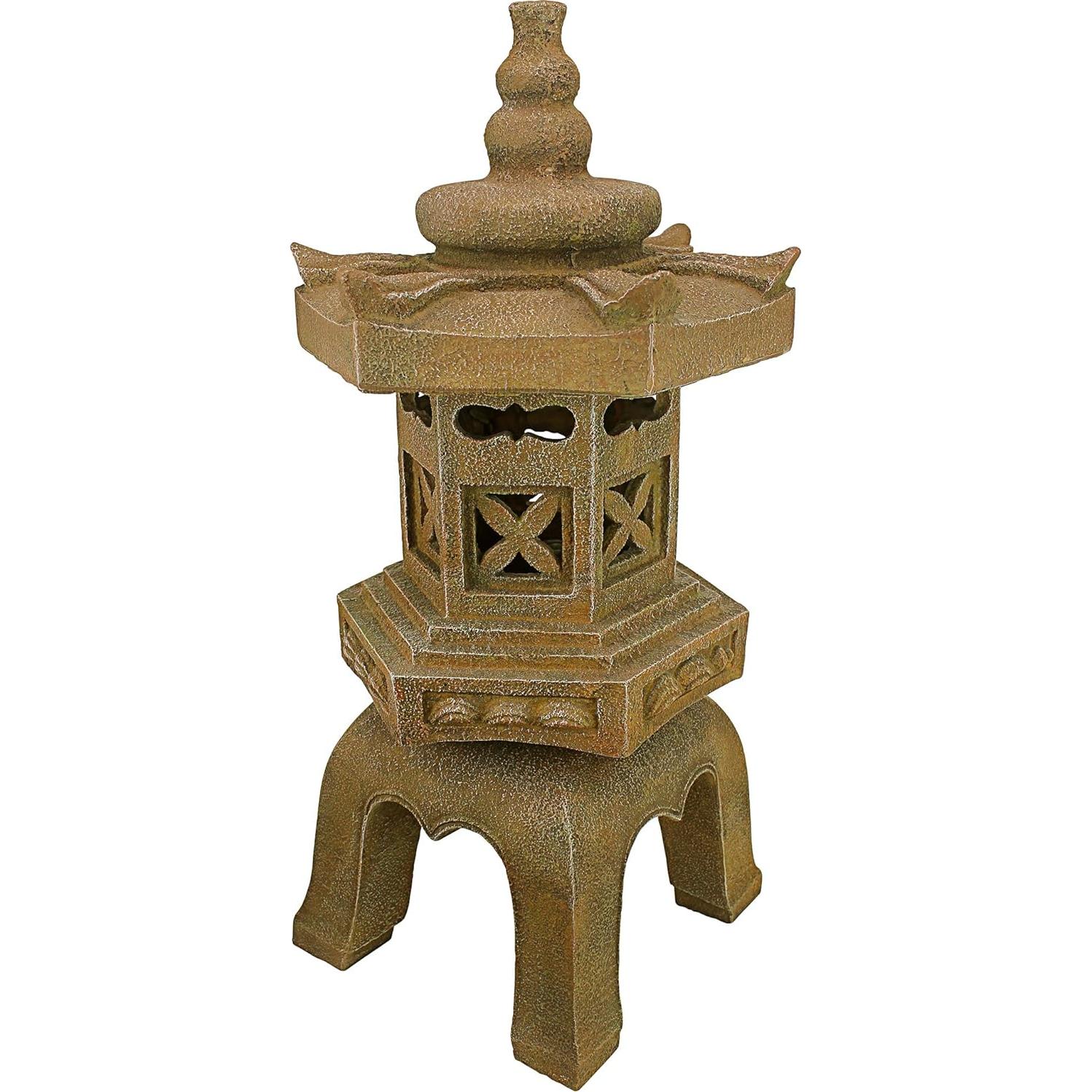 Estatua de Jardín Linterna Pagoda Sagrada Design Toscano 68.58 cm