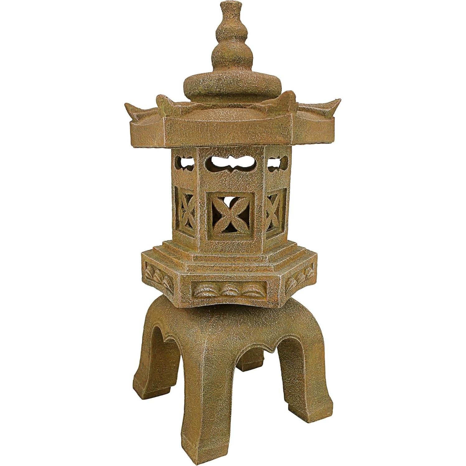 Estatua de Jardín Linterna Pagoda Sagrada Design Toscano 68.58 cm