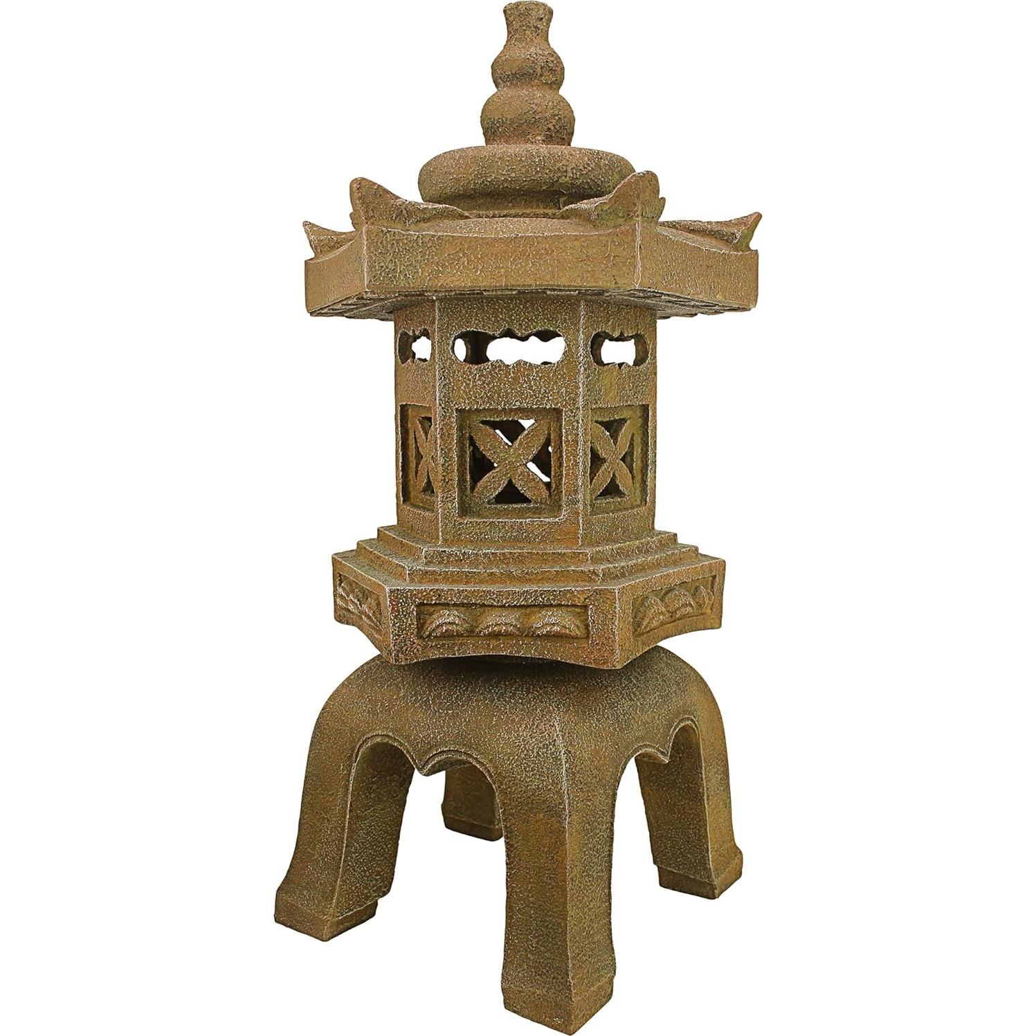 Estatua de Jardín Linterna Pagoda Sagrada Design Toscano 68.58 cm